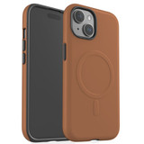 Brown Case - iPhone 15 Pro Max, 15 Plus, 15 Pro, 15 Compatible with MagSafe