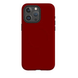 Maroon Red Case - iPhone 15 Pro Max Compatible with MagSafe