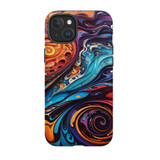 Swirling Paint Case - iPhone 15 Plus Compatible with MagSafe