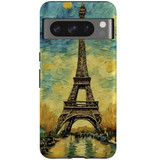 For Google Pixel 8 Pro Tough Protective Cover, Eiffel Tower Painting | iCoverLover Australia