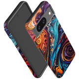 For Google Pixel 8, 8 Pro Tough Protective Cover, Swirling Paint | iCoverLover Australia