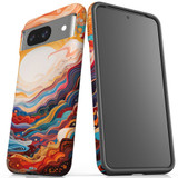 For Google Pixel 8, 8 Pro Tough Protective Cover, Sunny Waves | iCoverLover Australia