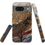 For Google Pixel 8, 8 Pro Tough Protective Cover, Mysterious Golden Tree | iCoverLover Australia