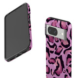 For Google Pixel 8, 8 Pro Tough Protective Cover, Magenta Leopard Pattern | iCoverLover Australia