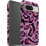 For Google Pixel 8, 8 Pro Tough Protective Cover, Magenta Leopard Pattern | iCoverLover Australia