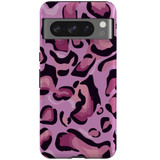 For Google Pixel 8 Pro Tough Protective Cover, Magenta Leopard Pattern | iCoverLover Australia