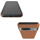 For Google Pixel 8, 8 Pro Tough Protective Cover, Brown | iCoverLover Australia