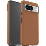 For Google Pixel 8, 8 Pro Tough Protective Cover, Brown | iCoverLover Australia