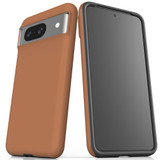 For Google Pixel 8, 8 Pro Tough Protective Cover, Brown | iCoverLover Australia