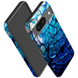 For Google Pixel 8, 8 Pro Tough Protective Cover, Blue Mirror | iCoverLover Australia