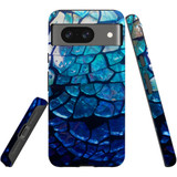 For Google Pixel 8, 8 Pro Tough Protective Cover, Blue Mirror | iCoverLover Australia