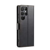 Samsung Galaxy S24 Ultra, S24+ Plus, S24+ Plus Leather Case - Black Flip Wallet Cover