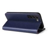 Samsung Galaxy S24 Ultra, S24+ Plus, S24+ Plus Leather Case - Blue Flip Wallet Cover