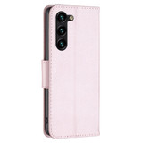 For Samsung Galaxy S24 Ultra, S24+ Plus or S24 Case - Lychee Folio Wallet PU Leather Cover, Kickstand, Rose Gold | iCoverLover.com.au