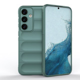 For Samsung Galaxy S24+ Plus Case - Wavy Shield, Durable TPU + Flannel Protective Cover, Dark Green | iCoverLover.com.au