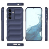 For Samsung Galaxy S24 Ultra, S24+ Plus or S24 Case - Wavy Shield, Durable TPU + Flannel Protective Cover, Dark Blue | iCoverLover.com.au