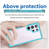 For Samsung Galaxy S24 Ultra, S24+ Plus or S24 Case - Durable Acrylic + TPU, Scratch-Resistant, Easy-Access, Clear Blue | iCoverLover.com.au