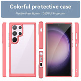 For Samsung Galaxy S24 Ultra, S24+ Plus or S24 Case - Durable Acrylic + TPU, Scratch-Resistant, Easy-Access, Red | iCoverLover.com.au