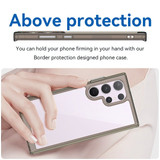 For Samsung Galaxy S24 Ultra, S24+ Plus or S24 Case - Durable Acrylic + TPU, Scratch-Resistant, Easy-Access, Clear Grey | iCoverLover.com.au