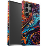 Swirling Paint Protective Case for Galaxy S24 Ultra, S24+ Plus, S24 | Artistic Defense