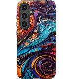 Swirling Paint Tough Cover for Galaxy S24+ Plus | Artistic Defense