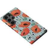 Poppy Field Tough Case for Galaxy S24 Ultra, S24+ Plus, S24 | Floral Fortitude