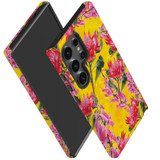 Flower Pattern Tough Protective Cover for Galaxy S24 Ultra, S24+ Plus, S24 | Botanical Elegance