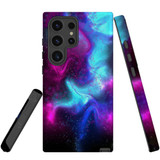 Abstract Galaxy Tough Protective Cover for Galaxy S24 Ultra, S24+ Plus, S24 | Cosmic Armor