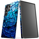 Blue Mirror Tough Protective Cover for Galaxy S24 Ultra, S24+ Plus, S24 | Reflective Safeguard