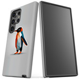 Lone Penguin Protective Case for Galaxy S24 Ultra, S24+ Plus, S24 | Solitary Strength