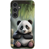 Happy Panda Tough Protective Case for Galaxy S24 | Cheerful Durability