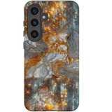 Golden Marble Mystery Tough Cover for Galaxy S24 | Luxurious Safeguard