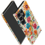 Floral Symphony Tough Cover for Galaxy S24 Ultra, S24+ Plus, S24 | Blossoming Armor