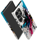 Dark Splatter Tough Protective Cover for Galaxy S24 Ultra, S24+ Plus, S24 | Artistic Durability