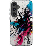 Dark Splatter Tough Protective Case for Galaxy S24 | Artistic Safety