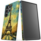 Eiffel Tower Painting Tough Protective Cover for Galaxy S24 Ultra, S24+ Plus, S24 | Iconic Guard