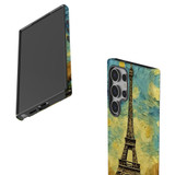 Eiffel Tower Painting Tough Protective Cover for Galaxy S24 Ultra, S24+ Plus, S24 | Iconic Guard