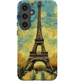 Eiffel Tower Painting Tough Protective Cover for Galaxy S24+ Plus | Iconic & Strong