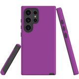 Purple Tough Protective Cover for Galaxy S24 Ultra, S24+ Plus, S24 | Royal & Rugged