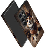 Cowboy Corgi Tough Protective Cover for Galaxy S24 Ultra, S24+ Plus, S24 | Quirky & Tough