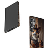 Cowboy Corgi Tough Protective Cover for Galaxy S24 Ultra, S24+ Plus, S24 | Quirky & Tough