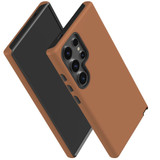 Brown Tough Protective Cover for Galaxy S24 Ultra, S24+ Plus, S24 | Earth-Toned Durability