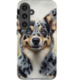 Blue Heeler Corgi Mix Tough Protective Cover for Galaxy S24+ Plus | Pet Lover's Shield