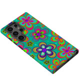 Retro Floral Design Tough Protective Cover for Galaxy S24 Ultra, S24+ Plus, S24 | Vintage Charm