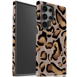 Leopard Pattern Tough Protective Cover for Galaxy S24 Ultra, S24+ Plus, S24 | Wild & Sturdy