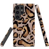 Leopard Pattern Tough Protective Cover for Galaxy S24 Ultra, S24+ Plus, S24 | Wild & Sturdy