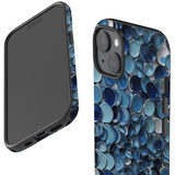 For iPhone 15 Case Tough Protective Cover, Bluish Glazed Ceramics | Protective Covers | iCoverLover Australia