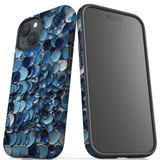 For iPhone 15 Case Tough Protective Cover, Bluish Glazed Ceramics | Protective Covers | iCoverLover Australia