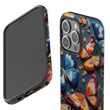 For iPhone 15 Pro Case Tough Protective Cover, Embroidered Butterflies | Protective Covers | iCoverLover Australia