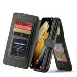 For Samsung Galaxy S22+ Plus Case Wild Horse Texture PU Leather Folio Case, Black | iCoverLover Australia